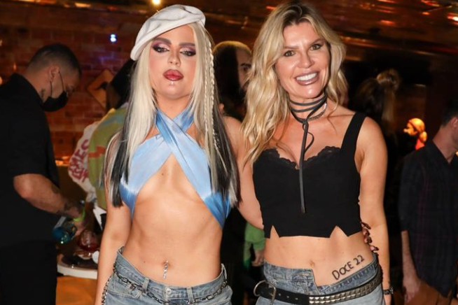 Luísa Sonza e sua mãe Eliane Gerloff