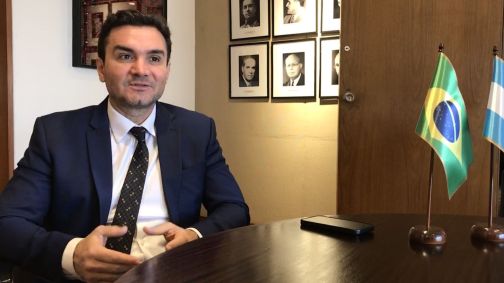 Ministro do Turismo, Celso Sabino, concedeu uma entrevista para a CNN Brasil em Buenos Aires