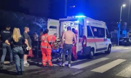 Ambulância foi chamada para atender o torcedor ferido