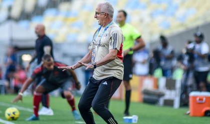 Dorival Júnior durante Flamengo 0 x 1 São Paulo pela Copa do Brasil