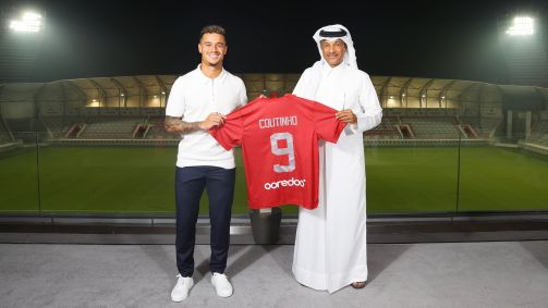 Philippe Coutinho foi anunciado pelo Al-Duhail, do Catar