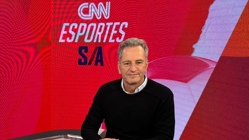 Rodolfo Landim no estúdio da CNN Brasil