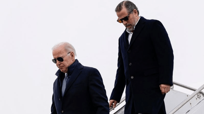 Presidente americano Joe Biden e seu filho, Hunter Biden / Reprodução CNNi