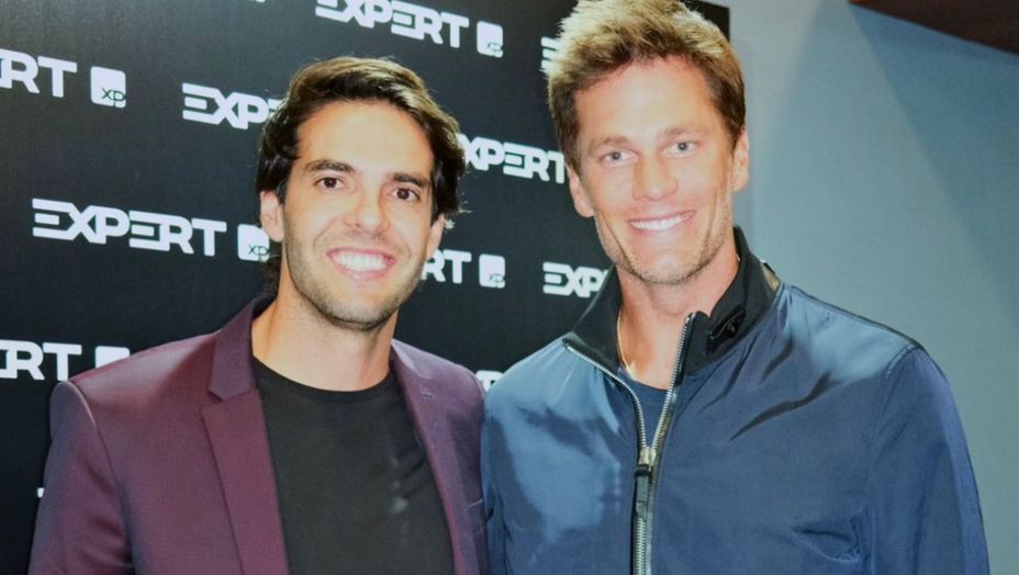 Tom Brady com Kaká