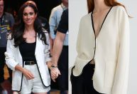 Meghan Markle usa blazer em evento e site de marca trava por busca gigante por peça