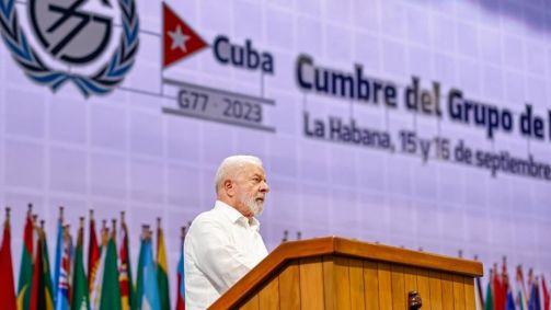 Presidente Luiz Inácio Lula da Silva (PT) discursa no G77, em Cuba