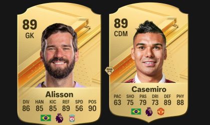"Novo Fifa": Alisson e Casemiro são os melhores brasileiros da Premier League; veja lista
