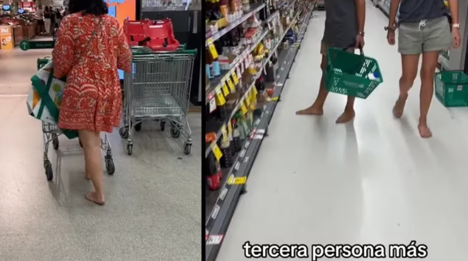 Andar descalço na Austrália / Reprodução/TikTok