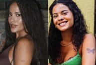 Cobriu? Bella Campos aparece com outro desenho sobre tatuagem feita para MC Cabelinho