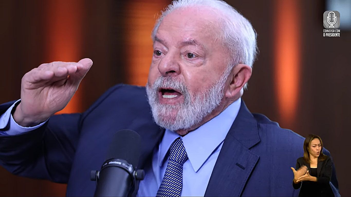 Presidente Lula em entrevista para o programa Conversa com o presidente