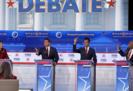 Análise: o vencedor deste confuso debate republicano nos EUA foi Trump, que não estava lá