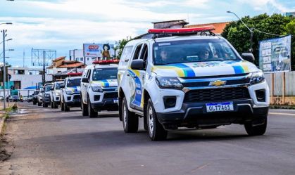 Viaturas da Polícia Militar do Amapá.