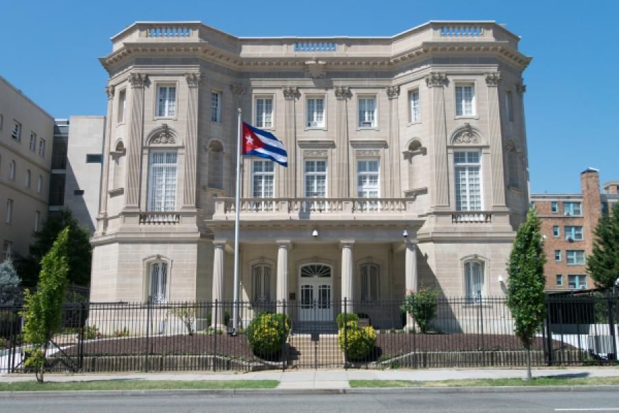 A embaixada de Cuba em Washington