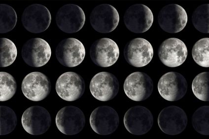 fases da lua em montagem
