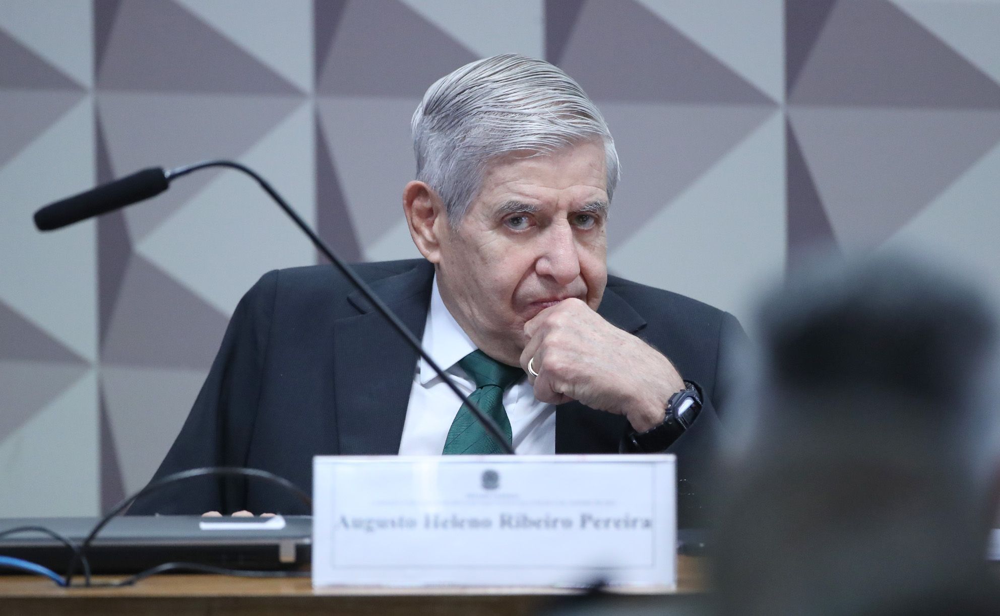 Ex-ministro do GSI, general Augusto Heleno, em depoimento à CPMI do 8 de janeiro, em 26 de setembro de 2023.