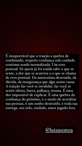 Preta Gil desabafa sobre a dor de ser traída / Reprodução/Preta Gil/Instagram