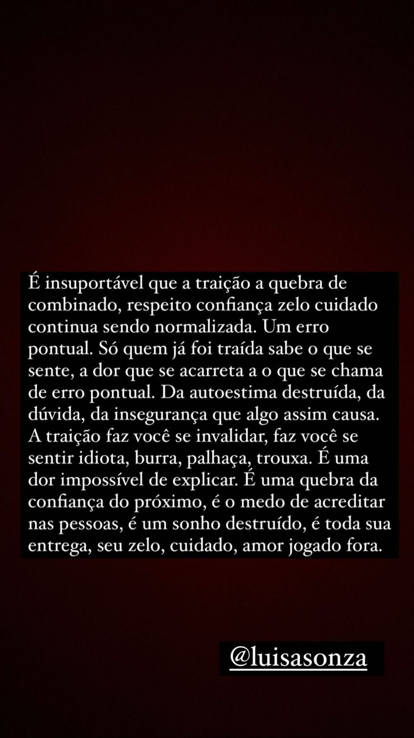 Preta Gil desabafa sobre a dor de ser traída / Reprodução/Preta Gil/Instagram