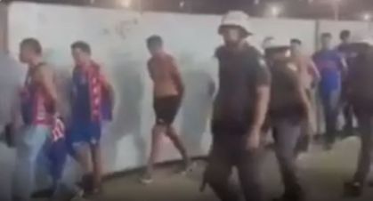 Vários torcedores foram detidos após a briga