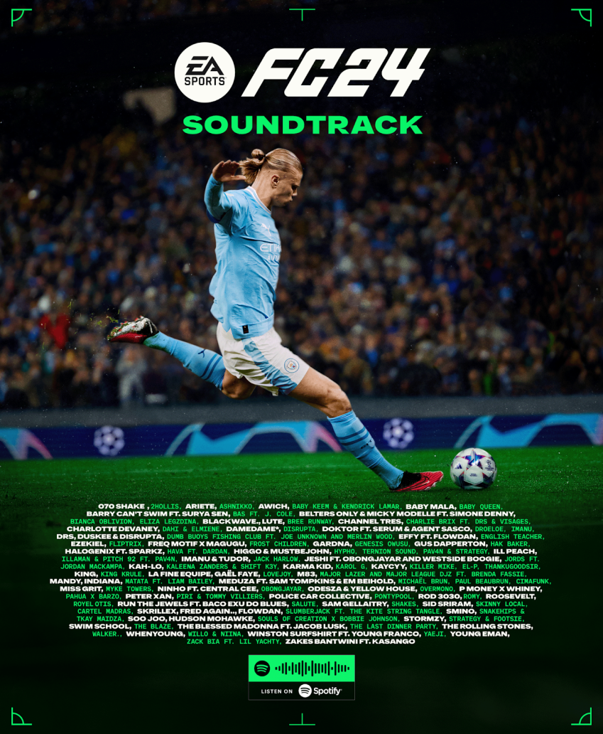 Playlist completa está disponível no Spotify / Divulgação/EA Sports FC