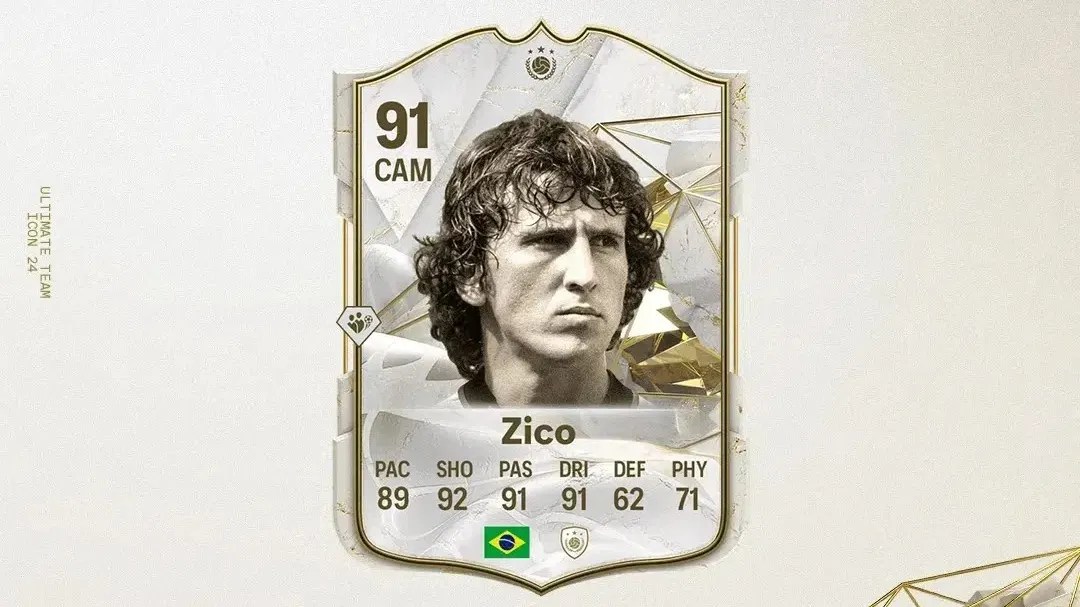 ◎ ZICO FC特典 Zico estreia como carta de ídolo no Ultimate Team; veja a lista