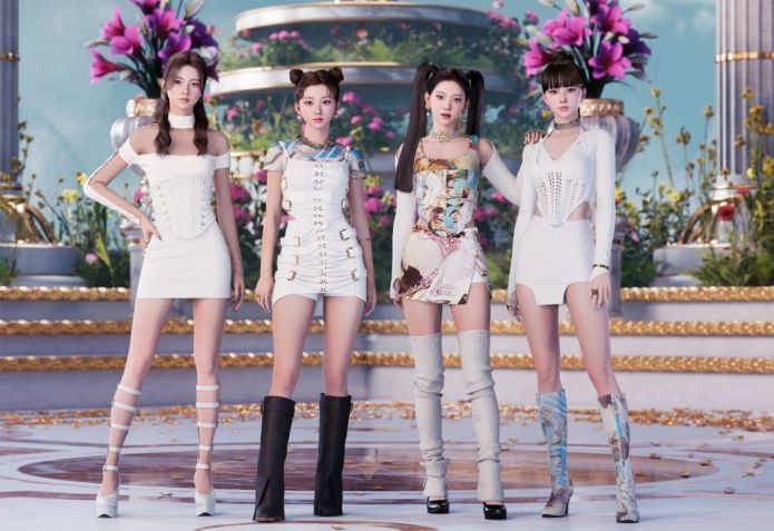 Membros do quarteto feminino de K-pop MAVE podem cantar, dançar e falar vários idiomas – tudo com a ajuda da inteligência artificial / Metaverse Entertainment