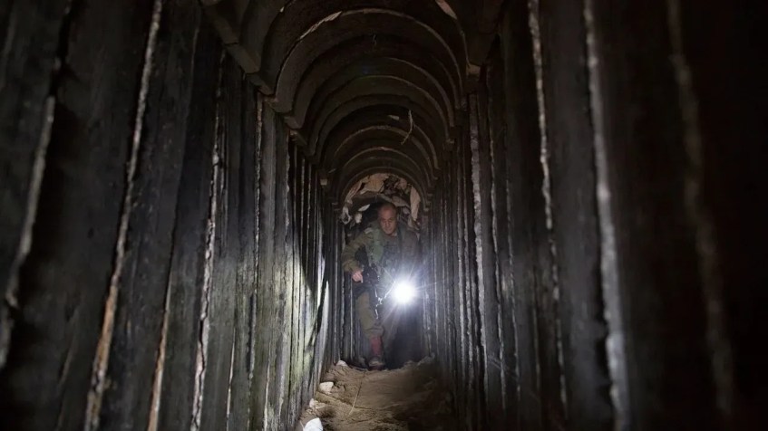 Túnel subterrâneo usado pelo grupo radical islâmico Hamas / Uriel Sinai/The New York Times/Redux