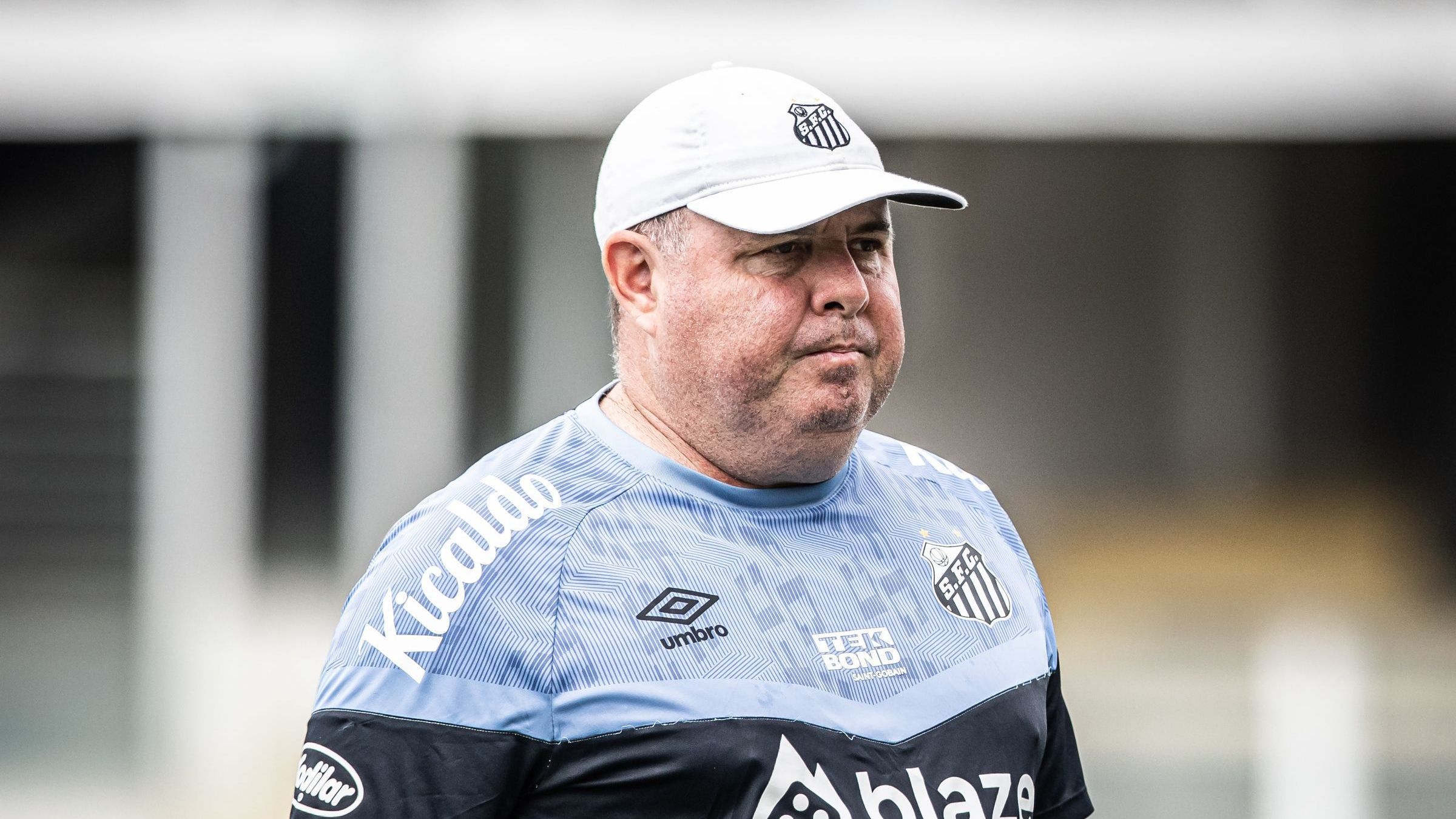Marcelo Fernandes durante treino aberto do Santos, na Vila Belmiro