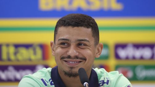 André em coletiva da Seleção Brasileira
