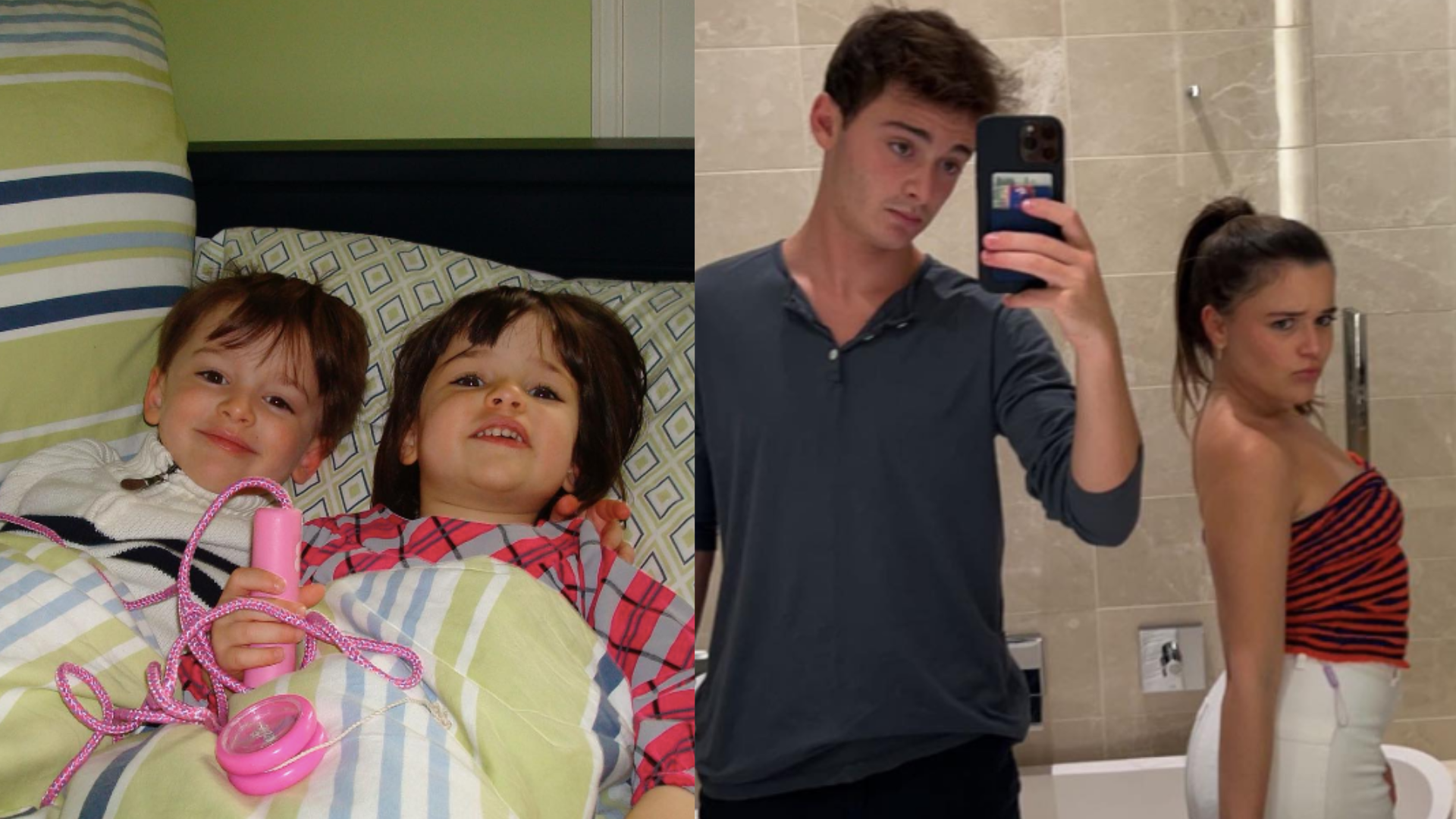 Ator de Stranger Things comemora aniversário com irmã gêmea
