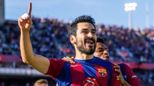 Gündogan comemora gol sobre o Real Madrid