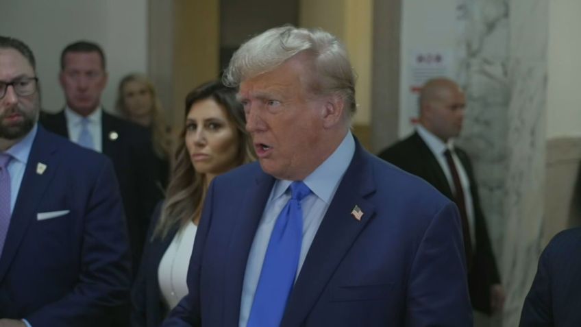 Ex-presidente dos EUA, Donald Trump, chega para julgamento em Nova York. / Reuters