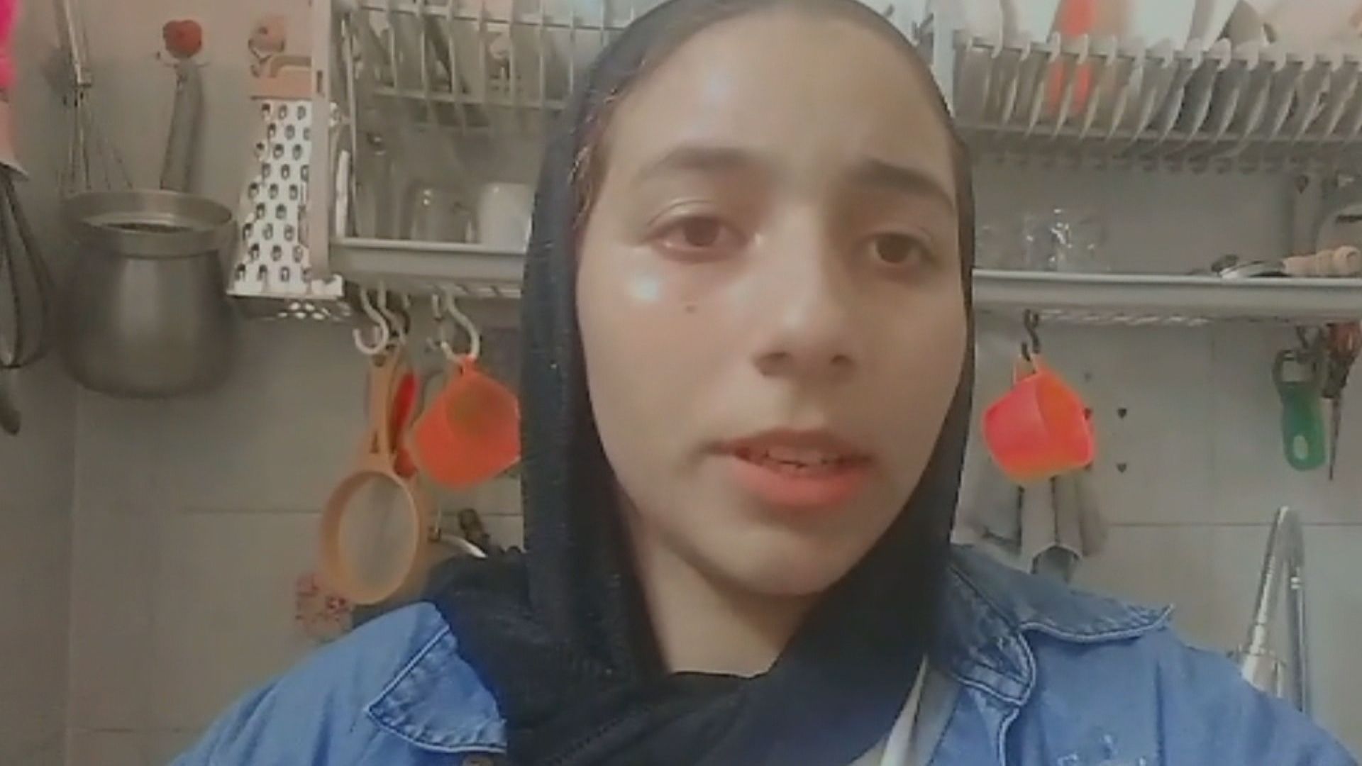 Brasileira Shahed al-Banna, que vive na região da Faixa de Gaza