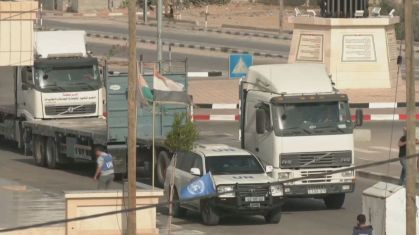 17 caminhões cruzam passagem de Rafah com ajuda humanitária neste domingo (22)