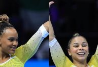 É dobradinha do Brasil! Rebeca Andrade e Flávia Saraiva fecham o pódio no solo