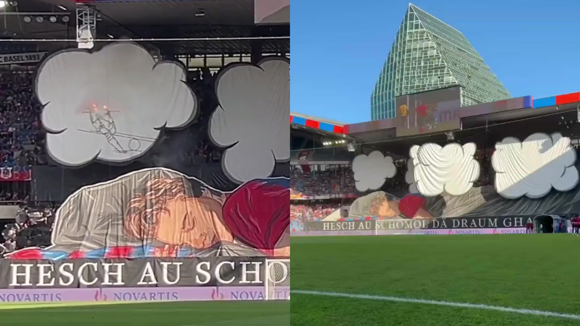 Mosaico da torcida do Basel