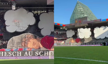 Vídeo: Torcida do Basel faz mosaico "vivo" que funciona através da eletricidade