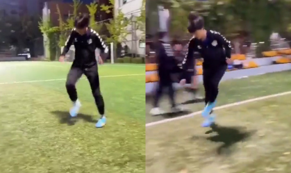 Vídeo: jogador do Suwon cria ilusão de ótica ao ensinar "passinho flutuante"