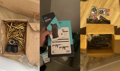 Armas e munições apreendidas pela Polícia Federal em Minas Gerais