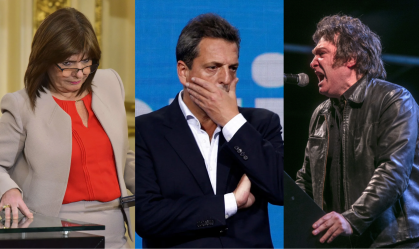 Pesquisa aponta Massa na liderança na Argentina; Milei e Bullrich aparecem empatados