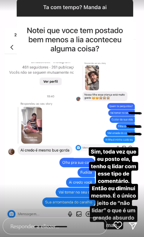 Eliezer rebate comentários negativos sobre peso da filha Lua, de 5 meses / Reprodução/Instagram