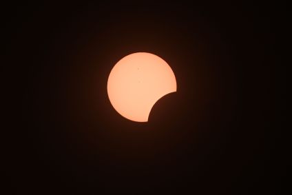 Eclipse solar visto de Brasília