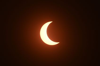 Eclipse solar visto de Brasília