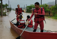 Ciclone: chuva supera média prevista para todo o mês de outubro no RS e em SC