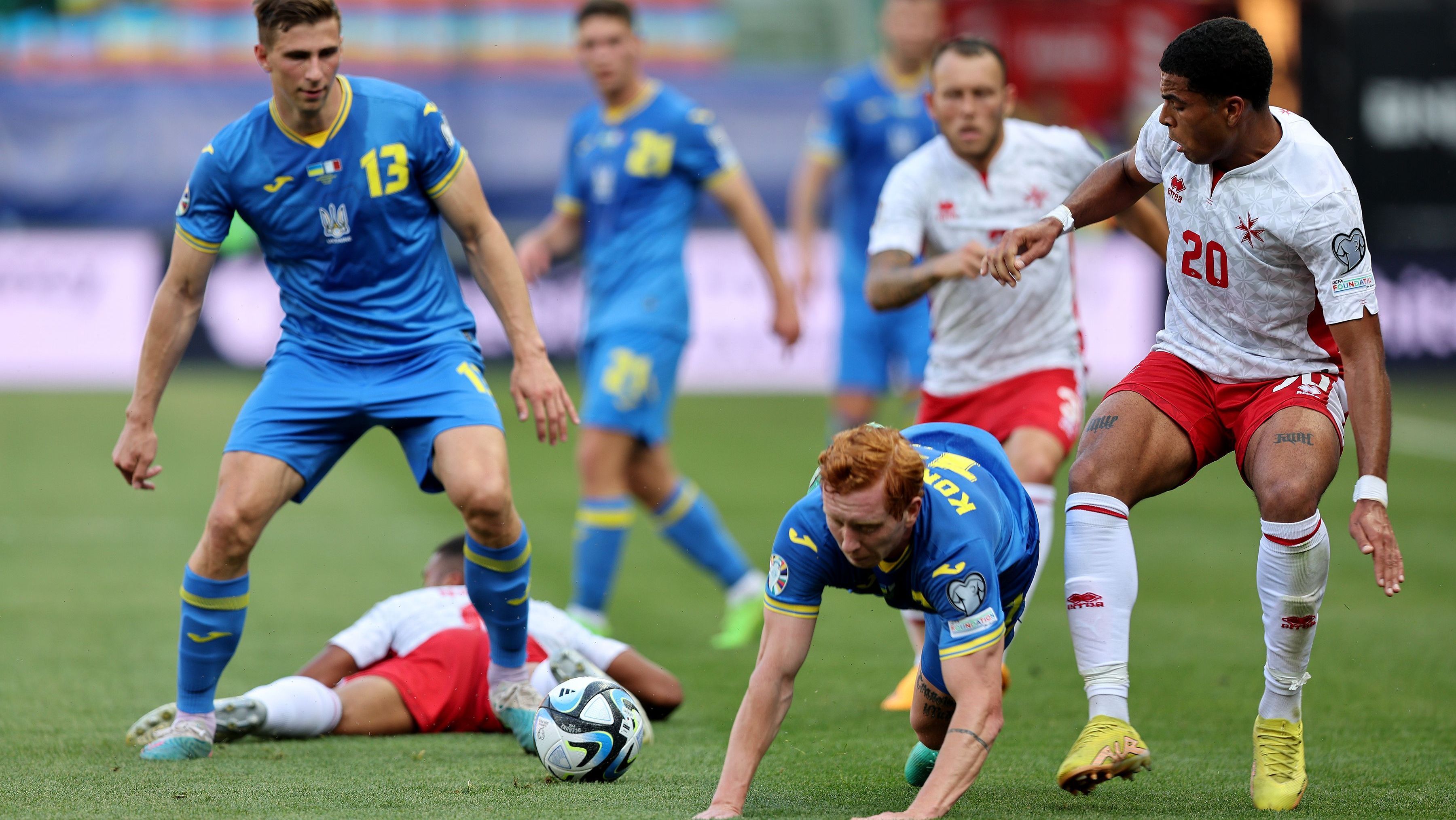 Ucrânia e Malta em partida das Eliminatórias da Eurocopa