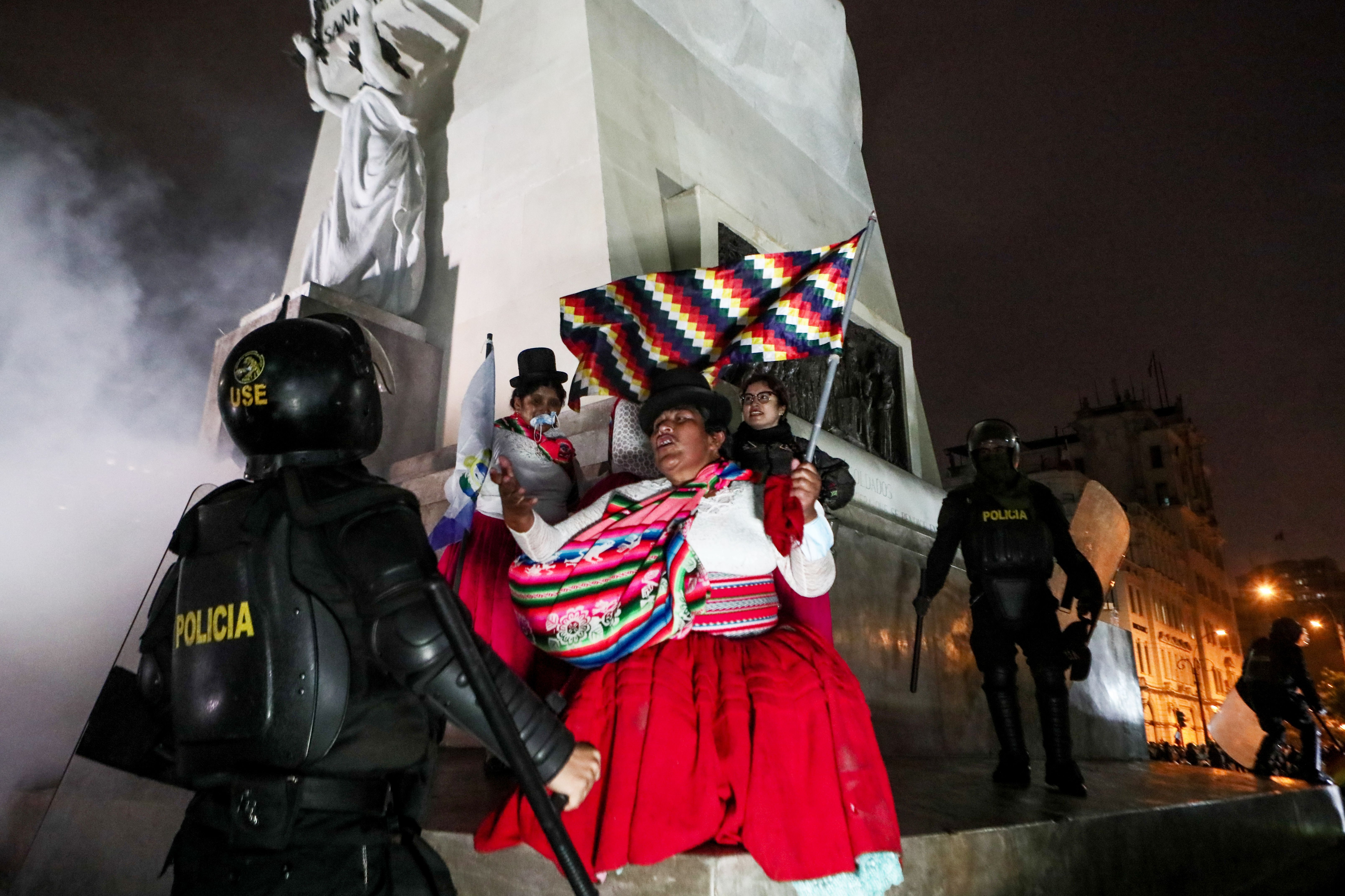 Protestos contra o governo peruano