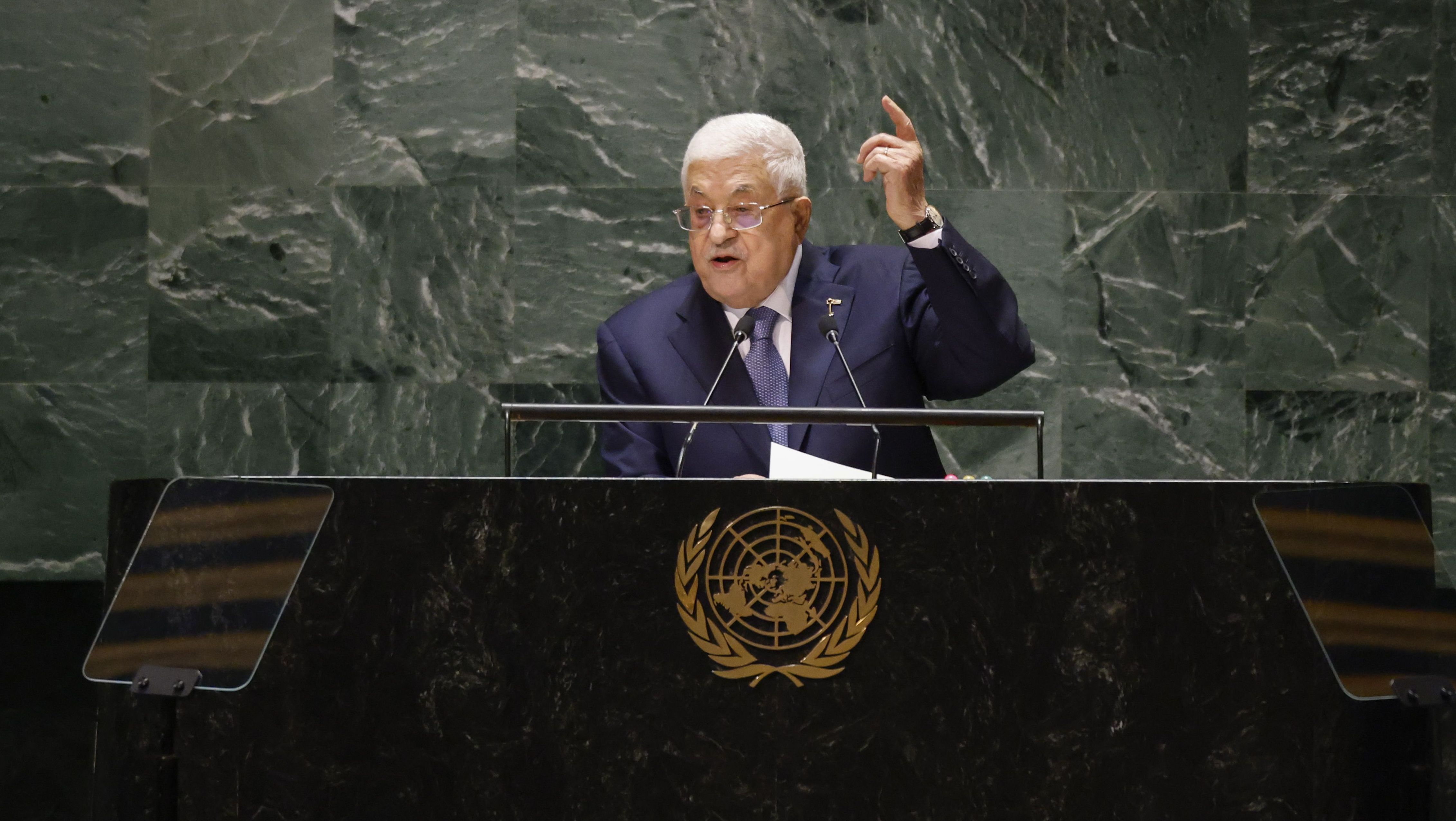 Mahmoud Abbas, presidente da Autoridade Palestina