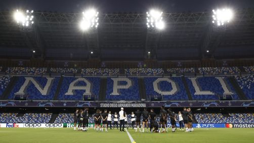 Real Madrid treina no Estádio Diego Armando Maradona antes de jogo pela Champions League