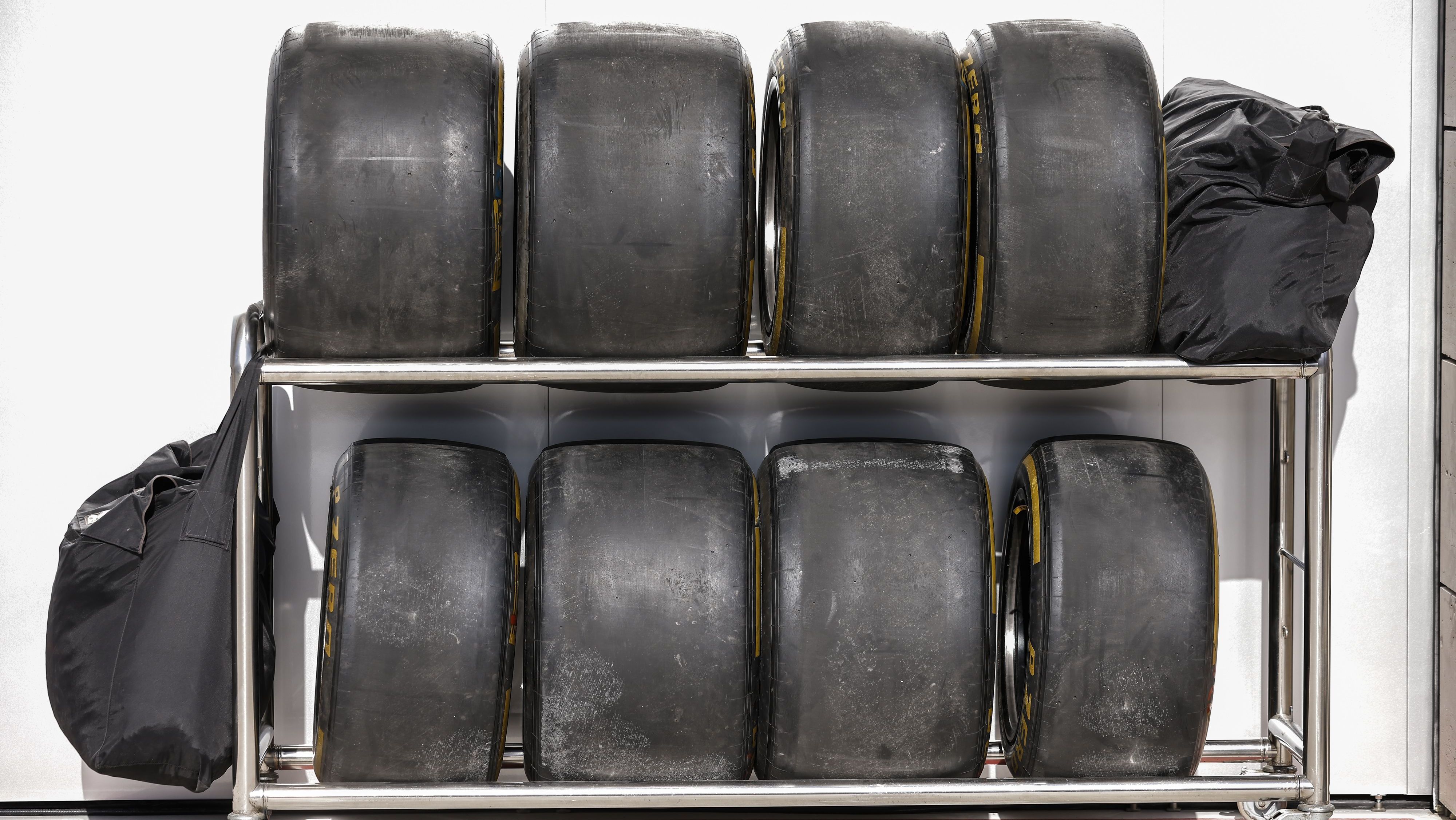 Pneus da Pirelli durante o GP do Catar de Fórmula 1