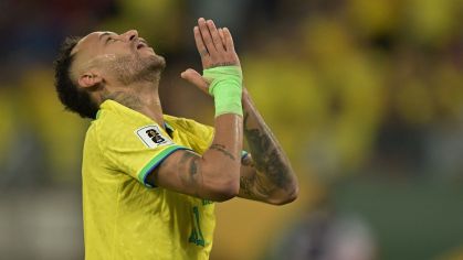 Neymar em partida das Eliminatórias da Copa do Mundo