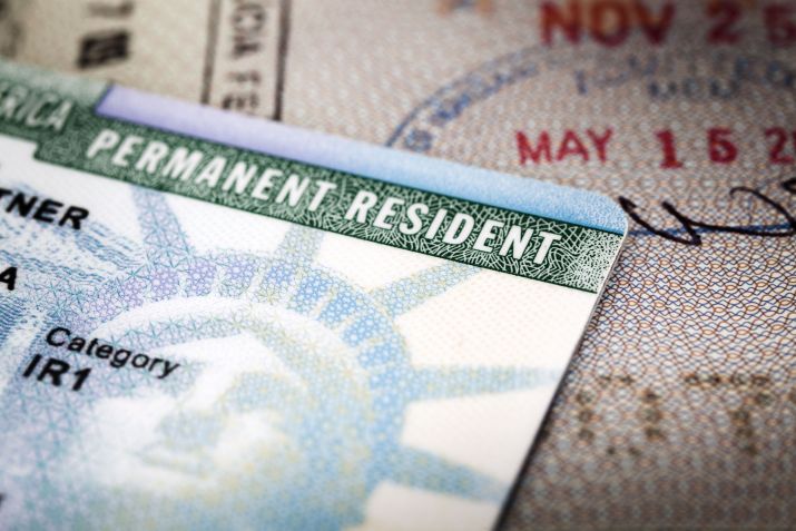 Green Card, permanent immigration visa granted by US authorities • Getty Images